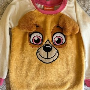 EUC 3T Nickelodeon Skye Paw Patrol Long Sleeve Top with Plush Front